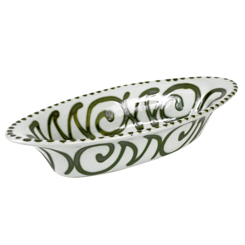 15.5" Small Soiree Bowl in Graffiti Green