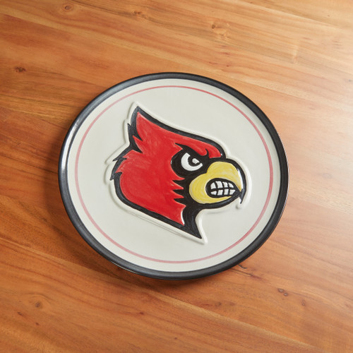 16" University of Louisville Cardinal Embossed Platter