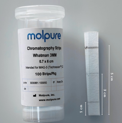 Whatman 3MM, 0.7 x6 cm, 100 Strips/Pkg
