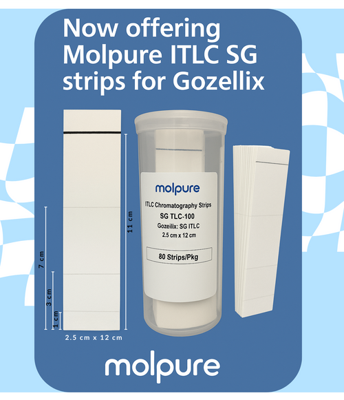 ITLC™ Chromatography Strips, SG TLC-100, 2.5 x 12 cm, 80 Strips/Pkg, Gozellix QC