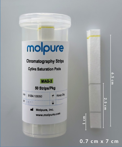 Lime Saturation Pads, 0.7 x 7 cm, 50 Strips/Pkg