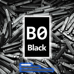 B0 Struts in Black (100-pack)