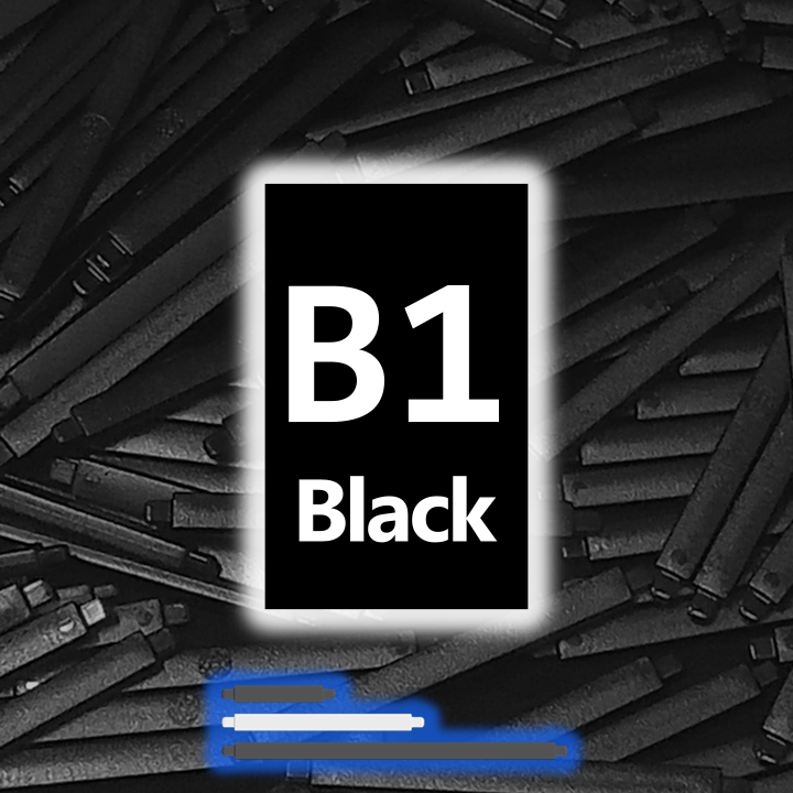 B1 Struts in Black (100-pack)