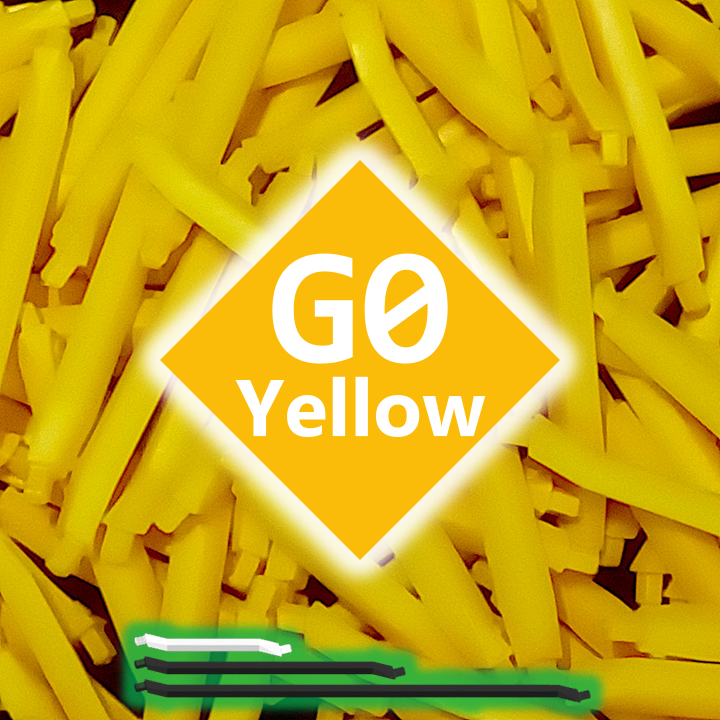 G0 Struts in Yellow (100-pack)