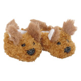 Brown Puppy Dog Slippers for American Girl or Boy Doll