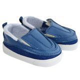 Fits: 18" American Girl or Boy doll

These matte blue sporty shoes have mesh accents and a slip-on design.