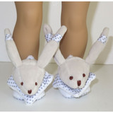 Fits 18" American Girl doll

Quirky bunny slippers with long ears.