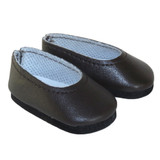 Fits 14" Wellie Wishers

Very dark brown slip-on shoes. 