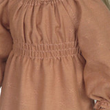 Fits 18" dolls like American Girl and Our Generation


Includes: dress

Woven dress with shirred bodice. Elasticized neck and cuffs. Velcro closure in back.

Fabric: 100% cotton.

Color: terracotta with allover woven "x" print.