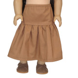 Two-tiered midi peasant skirt. Elastic waist.
Color: cinnamon