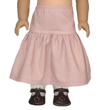 Fits: 18" dolls
Includes: skirt
Two-tiered midi peasant skirt. Elastic waist.
Color: strawberry pink