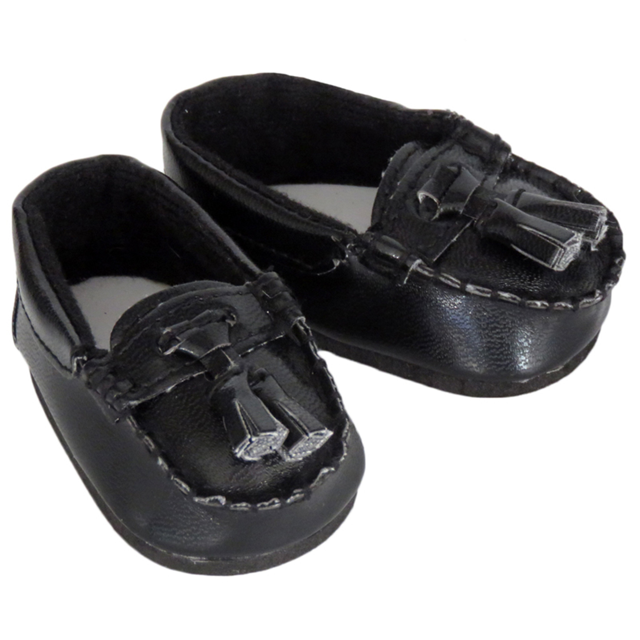 boys black tassel loafers