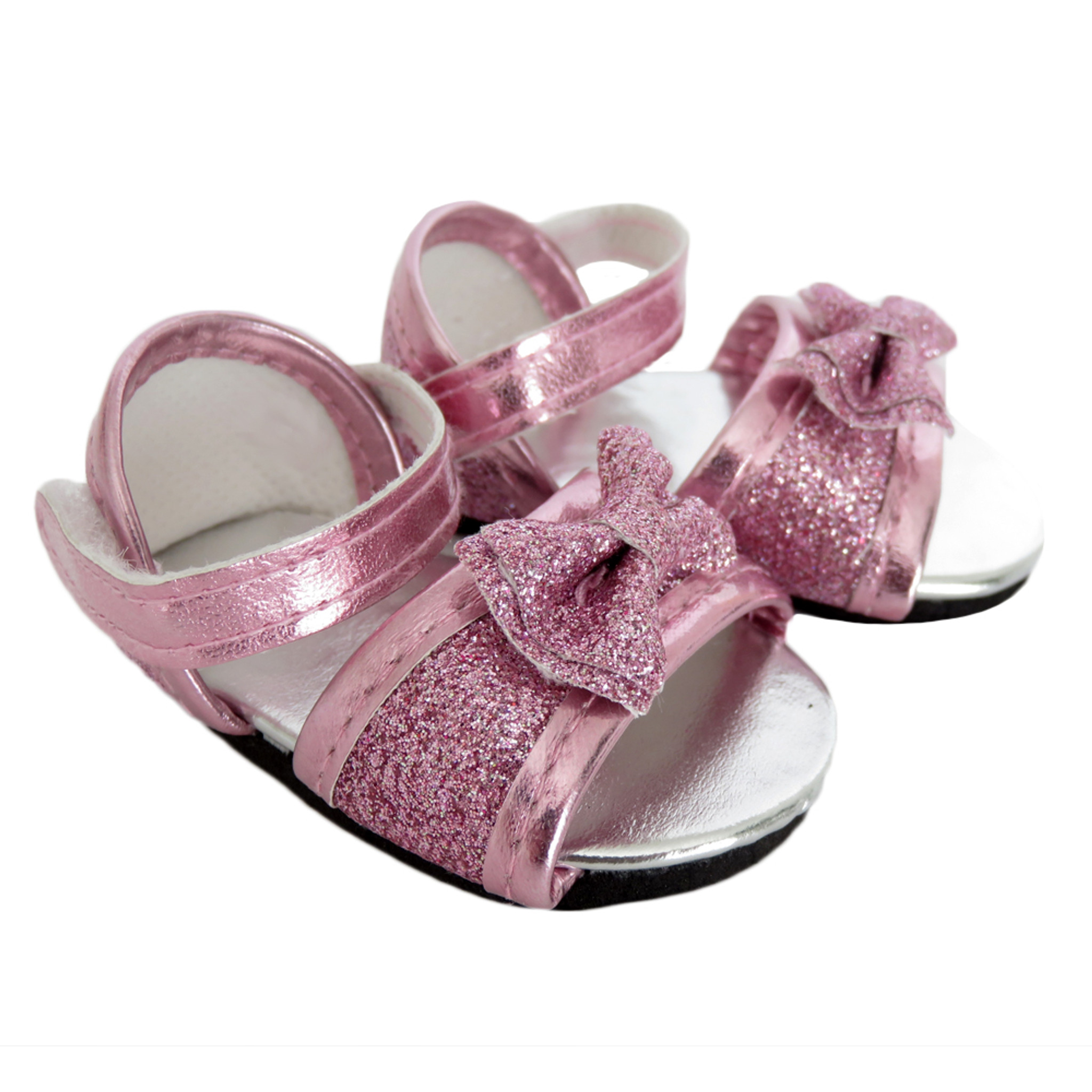 glitter pink sandals