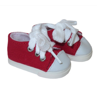 WN50.  Red Sneakers for 14" Dolls.