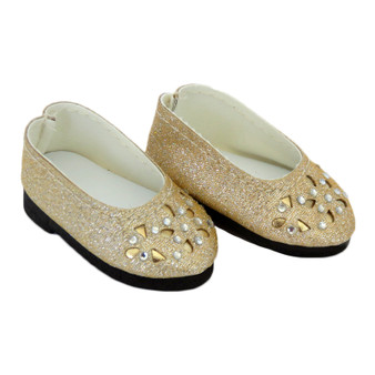 WD60.  Gold Flower Cut-Out Flats for 14" Dolls.