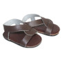 Fits 18" dolls like American Girl and American Boy

These 18" doll sandals are perfect for the summer season. Featuring a stylish slip-on design, these sandals are made from a matte brown material that will make any outfit pop. The criss-cross design adds a trendy touch to these sandals, making them a great addition to any doll's wardrobe. These sandals are comfortable and easy to wear, perfect for a day out in the sun. Give your doll a cute and stylish look this summer with these adorable brown criss-cross slip-on sandals.