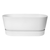greenville terrace trough 80cm wheels - White