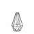 Single flower diamond black - l15xw14xh24cm