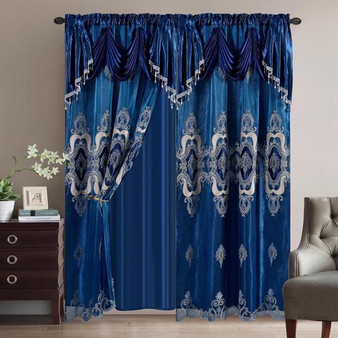 The Modern Royalty Window Curtain Set - 1 Panel Set
