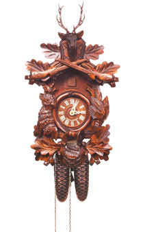 Engstler 738-8 Cuckoo Clock 8-Day weight driven-Full Size