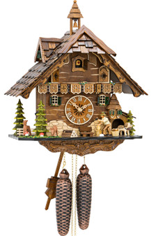 Engstler 4831-8 Cuckoo Clock 8-Day Weight-driven-Full Size