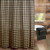 Burlap Black Check Shower Curtain 72x72