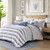 Brooks 5 Piece Oversized Cotton Stripe Comforter Set
