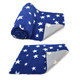 Non Slip Vet Bedding - Navy Blue with White Stars