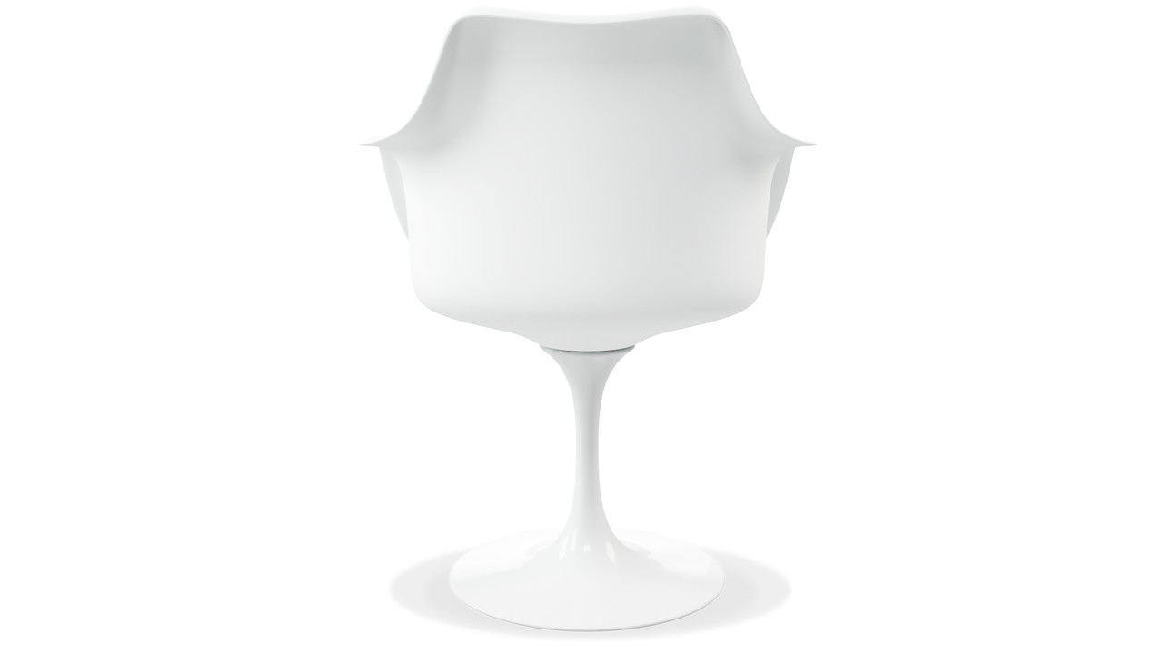 Tulip Swivel Armchair, Gray