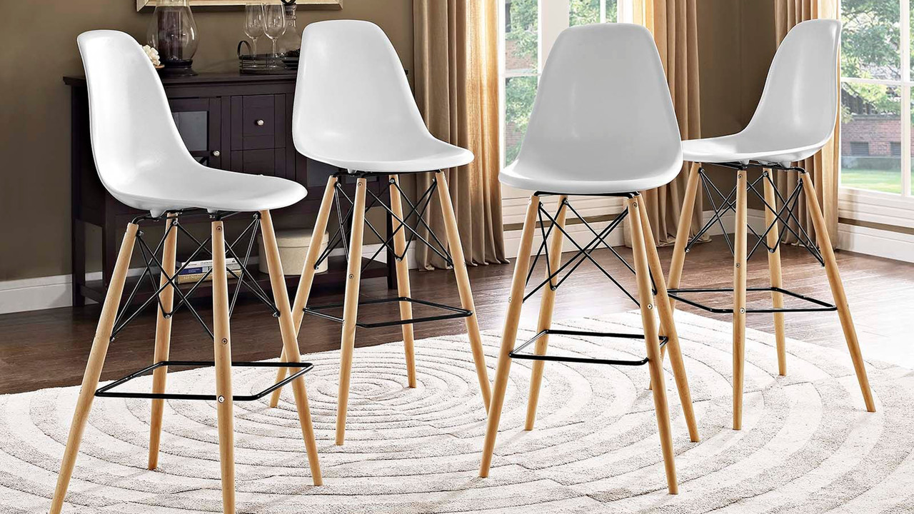 Eiffel Bar Stool White