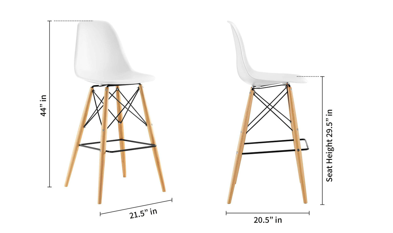 Eiffel Bar Stool White