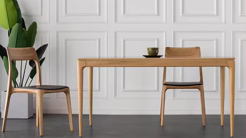 H Dining Table, Natural