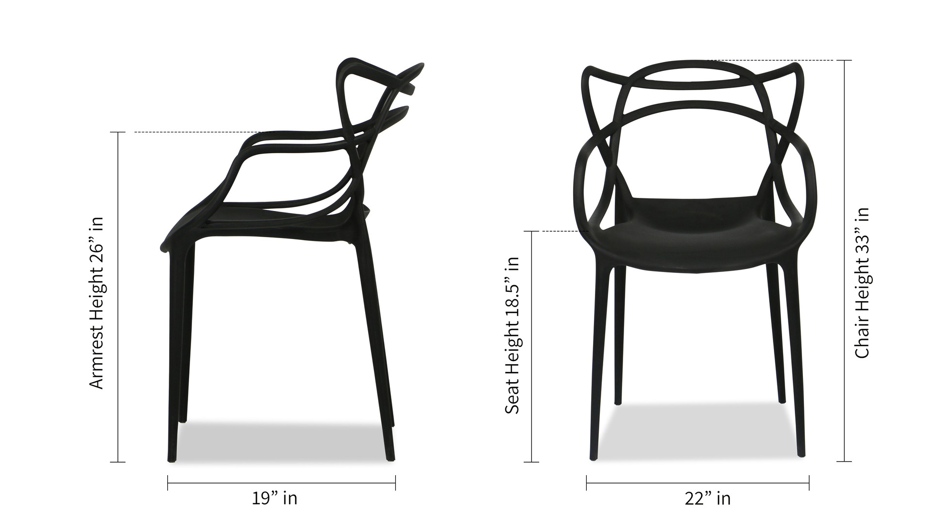 Nest Dining Chair, Black