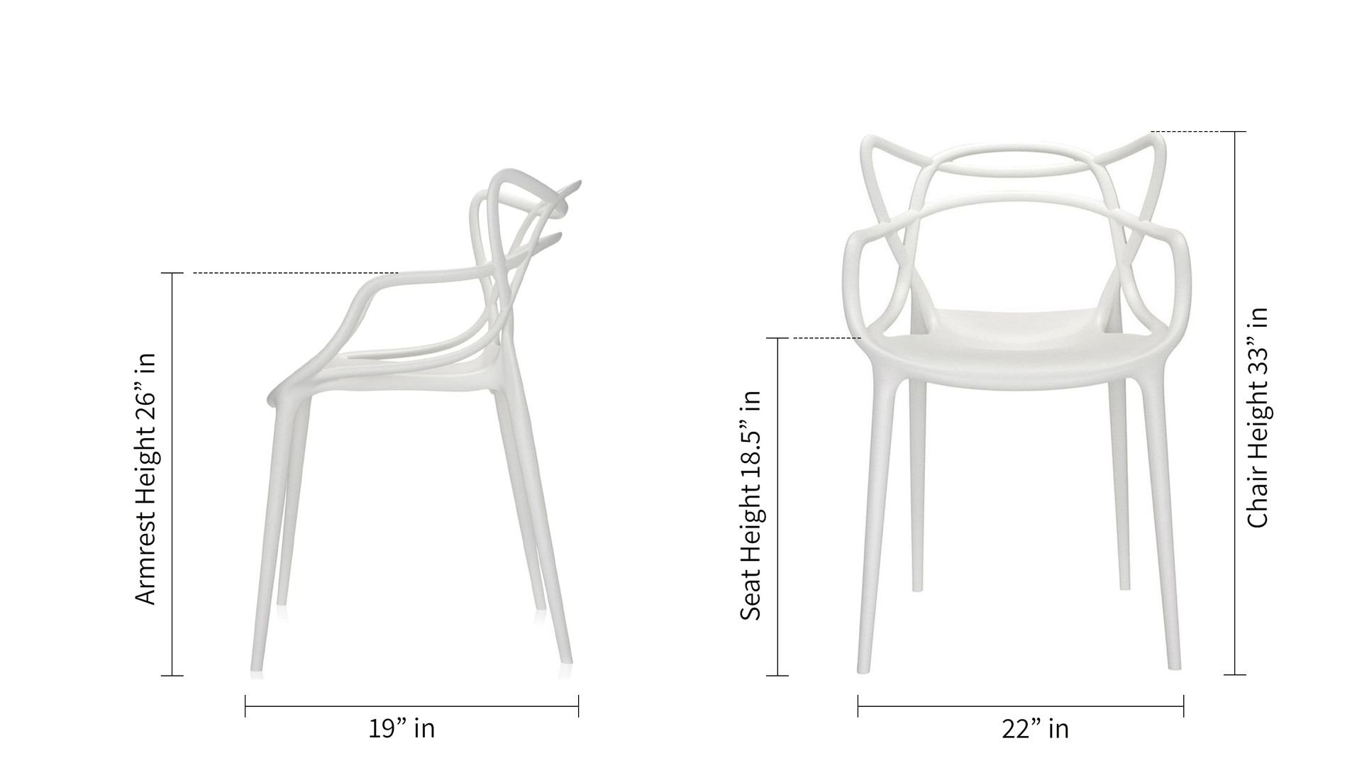 Nest Dining Chair, White