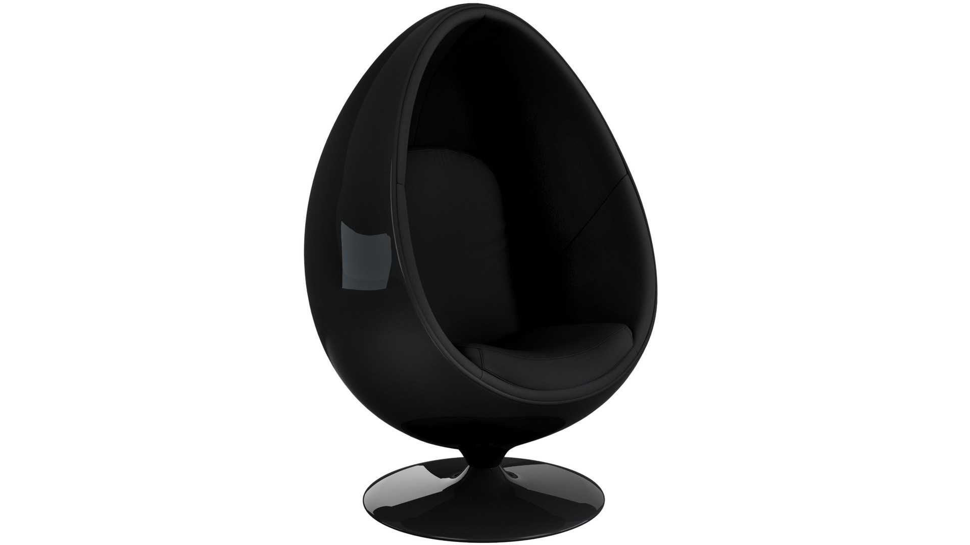 Easter Egg Chair, Black & Black