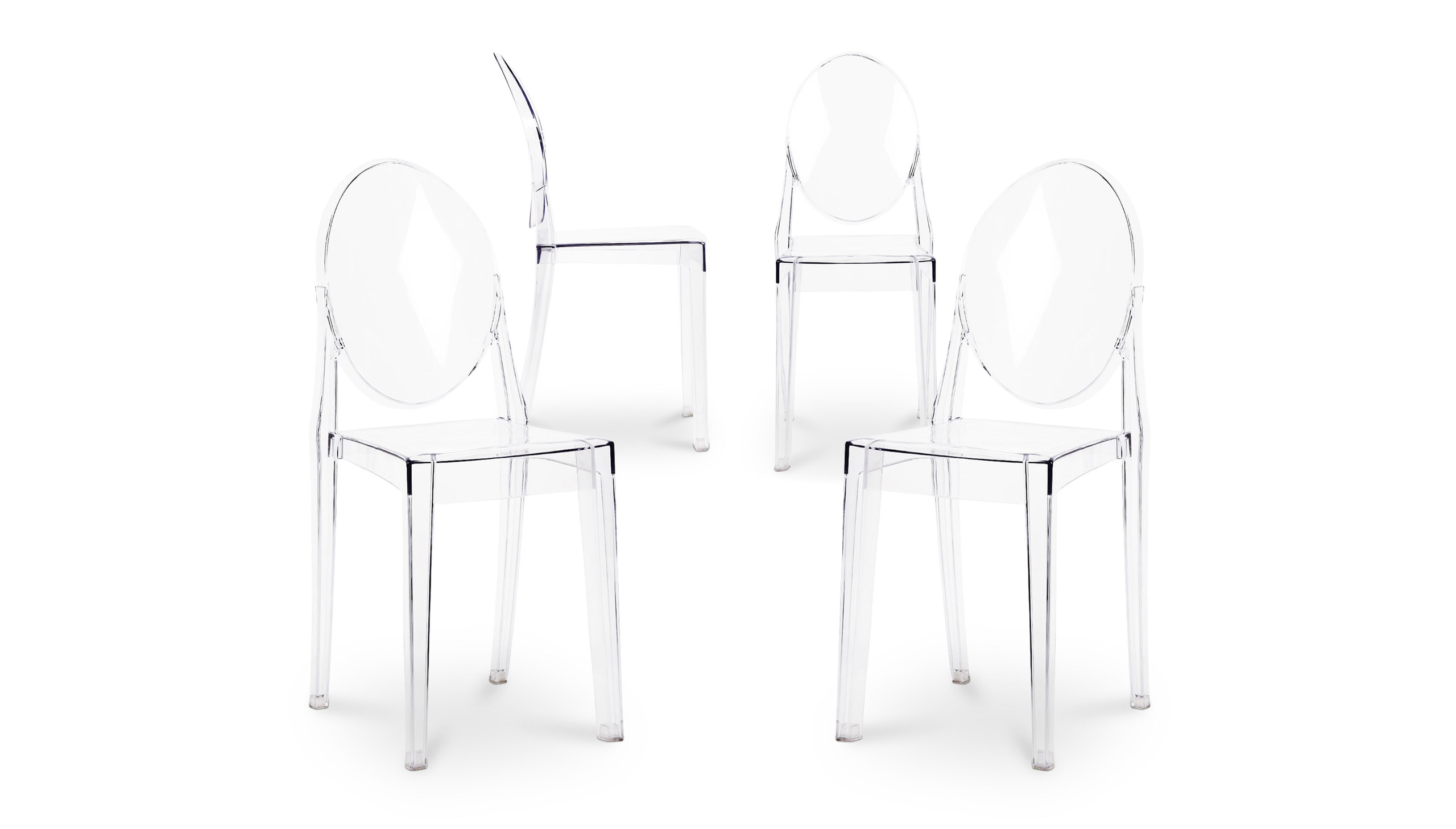 Ghost Dining Chair, Clear
