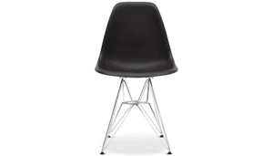 Eiffel Chair With Steel Legs, Black
