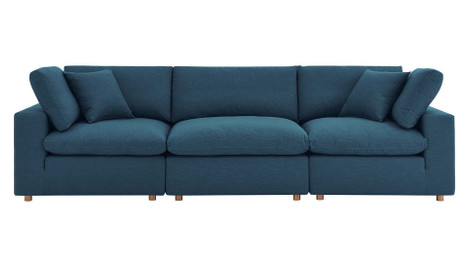 Haven 3 Seater Sectional Sofa, Azure