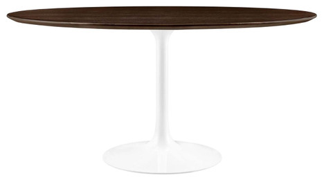 Tulip Wood Top Dining Table, 60" Round Cherry