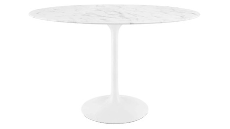 Tulip Marble Dining Table - 48" Oval