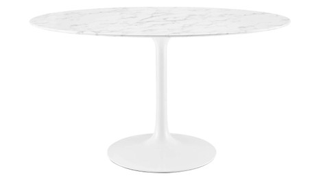 Tulip Marble Dining Table - 54" Oval