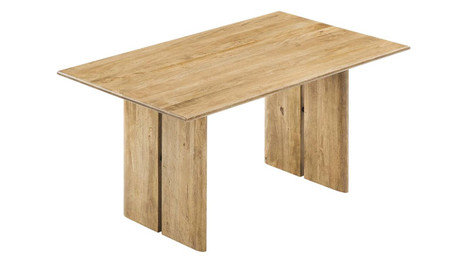 Valdora Wood Dining Table, 60" Oak