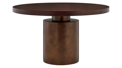 Bellmont Dining Table - 54" Round, Dark Walnut