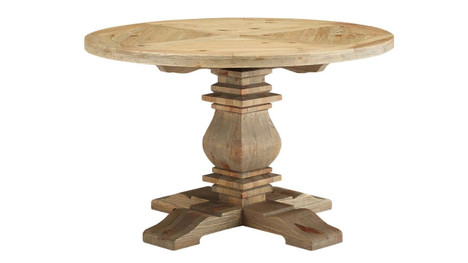 Norwood Pedestal Dining Table, 47" Brown