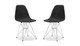 Eiffel Chair With Steel Legs, Black