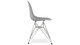 Eiffel Chair With Steel Legs, Gray