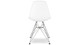 Eiffel Chair With Steel Legs, White