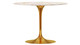 Tulip Onyx Marble Dining Table - 40" Round, Gold Base