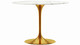 Tulip Marble Dining Table - 40" Round, Gold Base