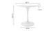 Tulip Fiberglass Dining Table, 36" Round